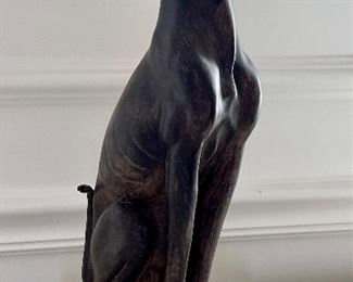 Wood Greyhound Decor - 14"