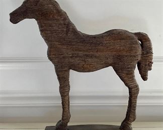 Wooden Decorative Horse - 11.5" x 19.5"