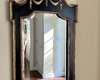 Ornate Black and Gold Mirror - 29" x 54"