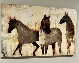 "Horses" on Stretched Canvas