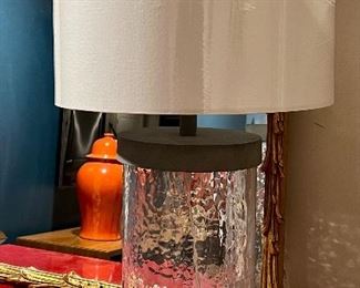 Pottery Barn Murano Zinc Portable Table Lamp
