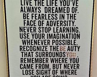 "Live the Life..."