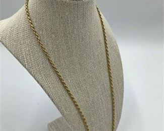 Sterling 4 CT Necklace 
