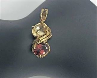 Sterling Sapphire Pendant 