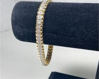 Sterling Silver Cubic Zirconia Bracelet 