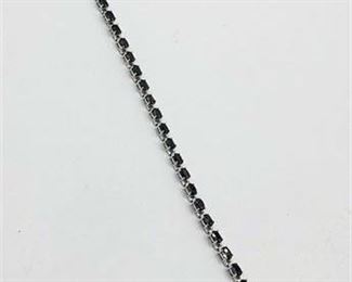 Sterling Silver Sapphire Bracelet 