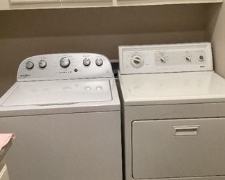 Whirlpool washer approximately 3 years old.  Kenmore dryer is older but still works well.