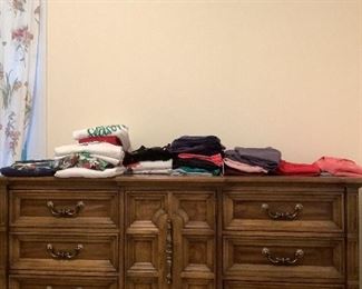 Dresser for sale with king size bed.  Dresser mirror is  not shown.