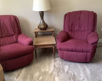 Electric operated recliners.  