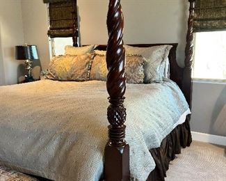 Another New Orleans 4-poster bed!  This is a King and is just as gorgeous as the dining room set. These furniture pieces have been well taken care of and it’s time to find a new home for them. 
