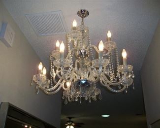 Murano Style Glass Chandelier