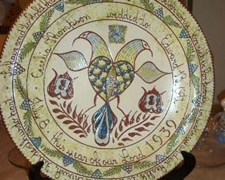 Pottery Wedding Charger
