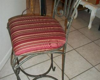 Metal Bar stool with Padded seat