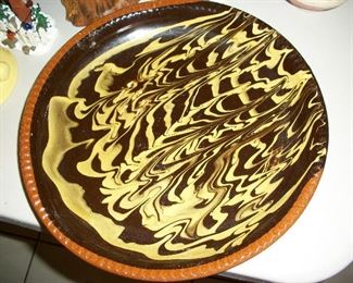 Redware Pottery Plate