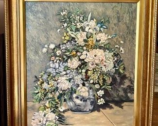 John Rettig - American Artist (1860-1932) "Still Life" Oil on canvas 24 x 20