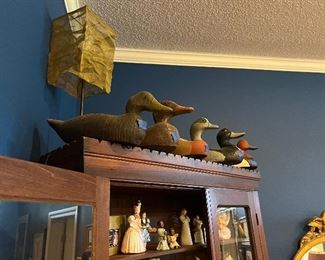 Antique duck decoys with glass eyes 