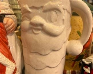 Vintage Santa Pitcher 