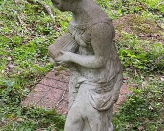 Many concrete statues 