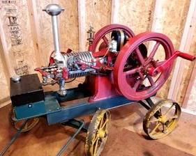 Vintage Associated MFG 2-1/4 Hired Man Hit & Miss Engine.