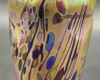 SIGNED Art Glass Vase