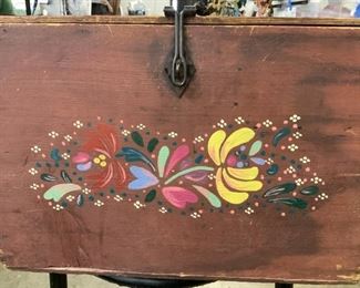 Handmade & Painted Antique Wood Crate