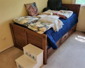 twin bed 41" wide x 71" long