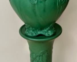 Antique Roseville Urn and Pedestal