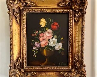 L. Ruggeri 'Still Life' Oil on Canvas Signed