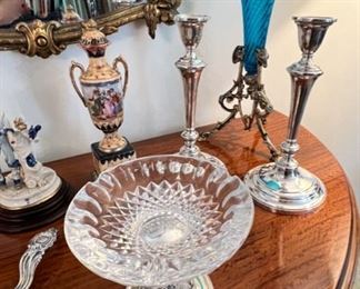 Cut Crystal Footed Candy Dish