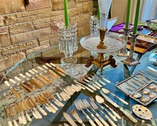 Flatware with Mother of Pearl Handles