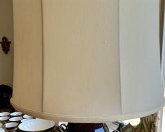 Bronze and Amethyst Glass Lamp