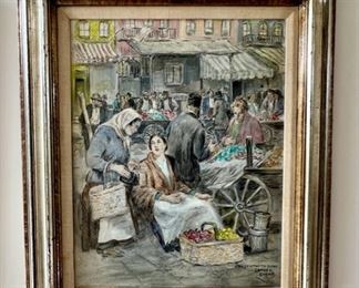 Samuel Cahan Oil on Canvas Signed