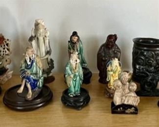 Porcelain Sculptures, Carved Rosewood Sculptures, Carved Stone Sculptures