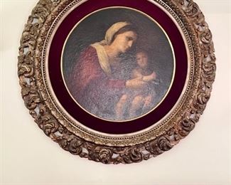 19thc Oil Painting on Canvas