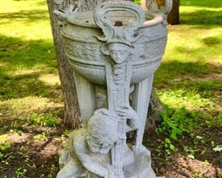 Cement Figural Planter