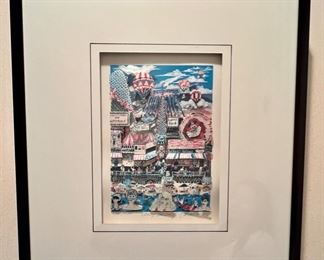 Charles Fazzino 'Coney Island' 3D Serigraph Signed