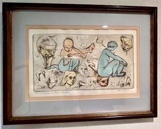 Amen Lithograph Numbered and Signed