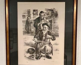 Itshak J. Holtz Lithograph Numbered and Signed