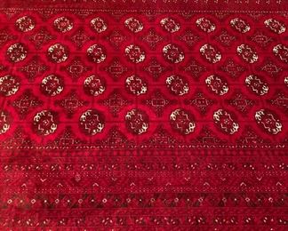 Antique wool area rug 6'4" x 10'