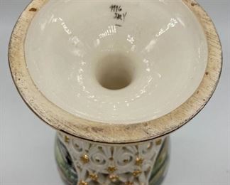 Vintage Italian porcelain urn