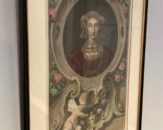 Vintage ANM of Cleues Queen of Henry VIII print