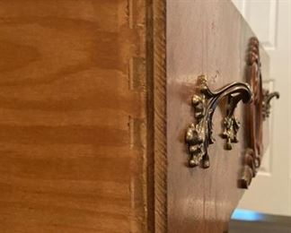 Antique Art Deco wood inlay buffet