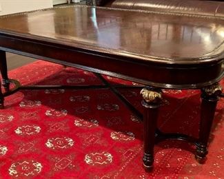 Vintage Art Deco wood inlay coffee table