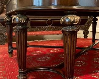 Vintage Art Deco wood inlay coffee table