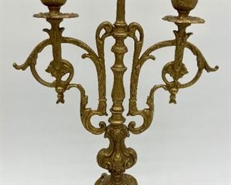 Vintage brass candelabras