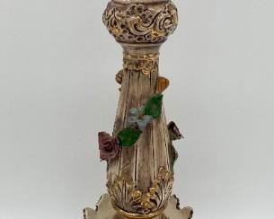 Vintage Capodimonte globe lamps