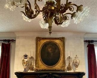 Fireplace decorations and accessories, chandelier 