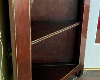 Antique wooden corner cabinet