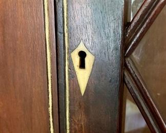 Antique wooden corner cabinet