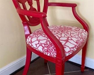 Wood and upholstery chair